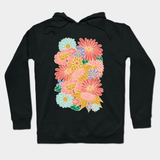 70s Retro Floral - Spring Garden Hoodie